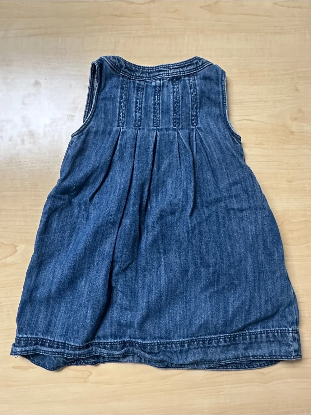GAP Blue Denim Sleeveless Tunic Top